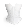 Bílý elegantní korzetový top MERT