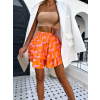 Oranžová volánková letní sukně IRKANT