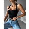 Černý elegantní korzet top DRAGAN